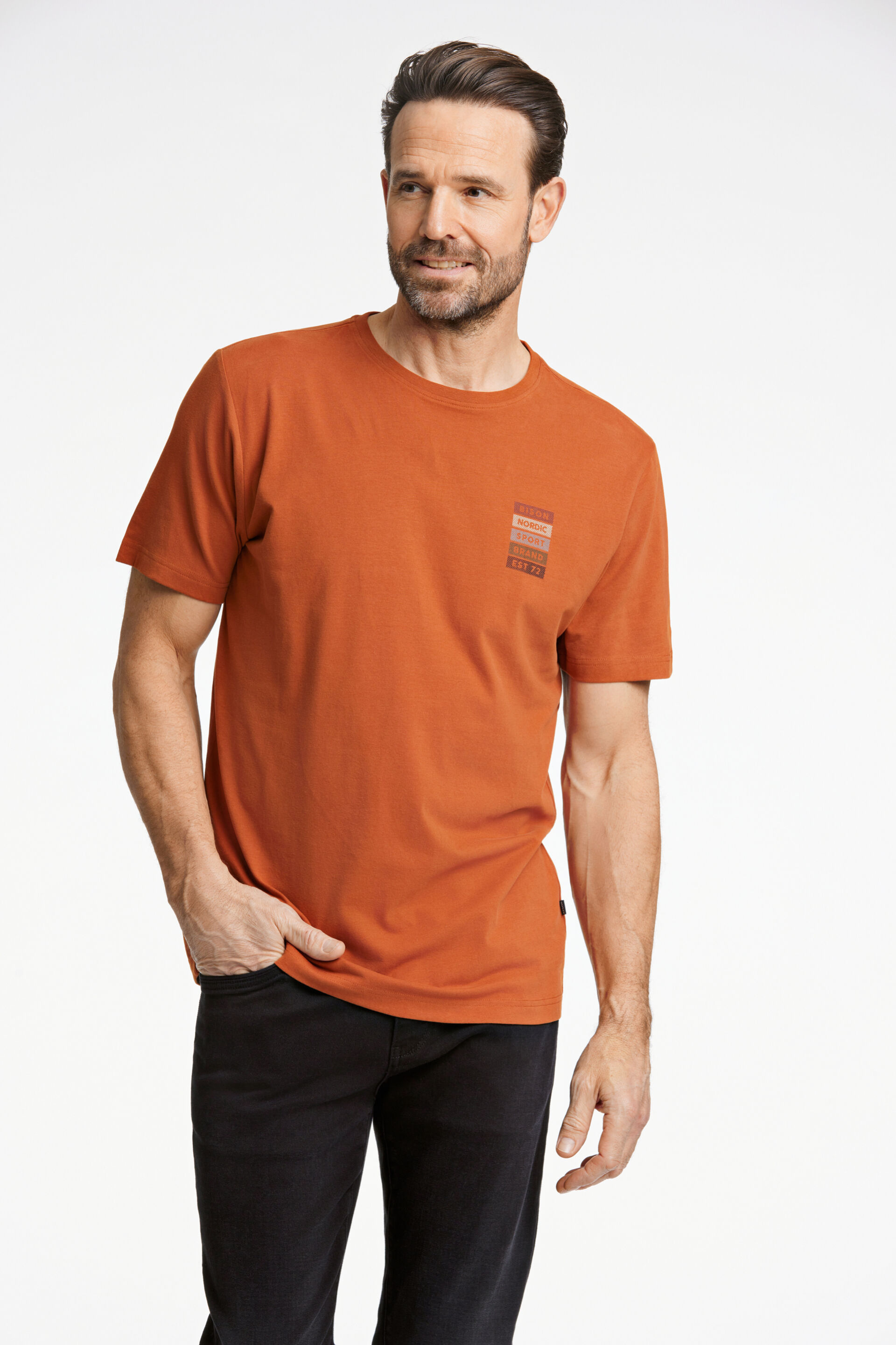 Bison  T-shirt Orange 80-400102