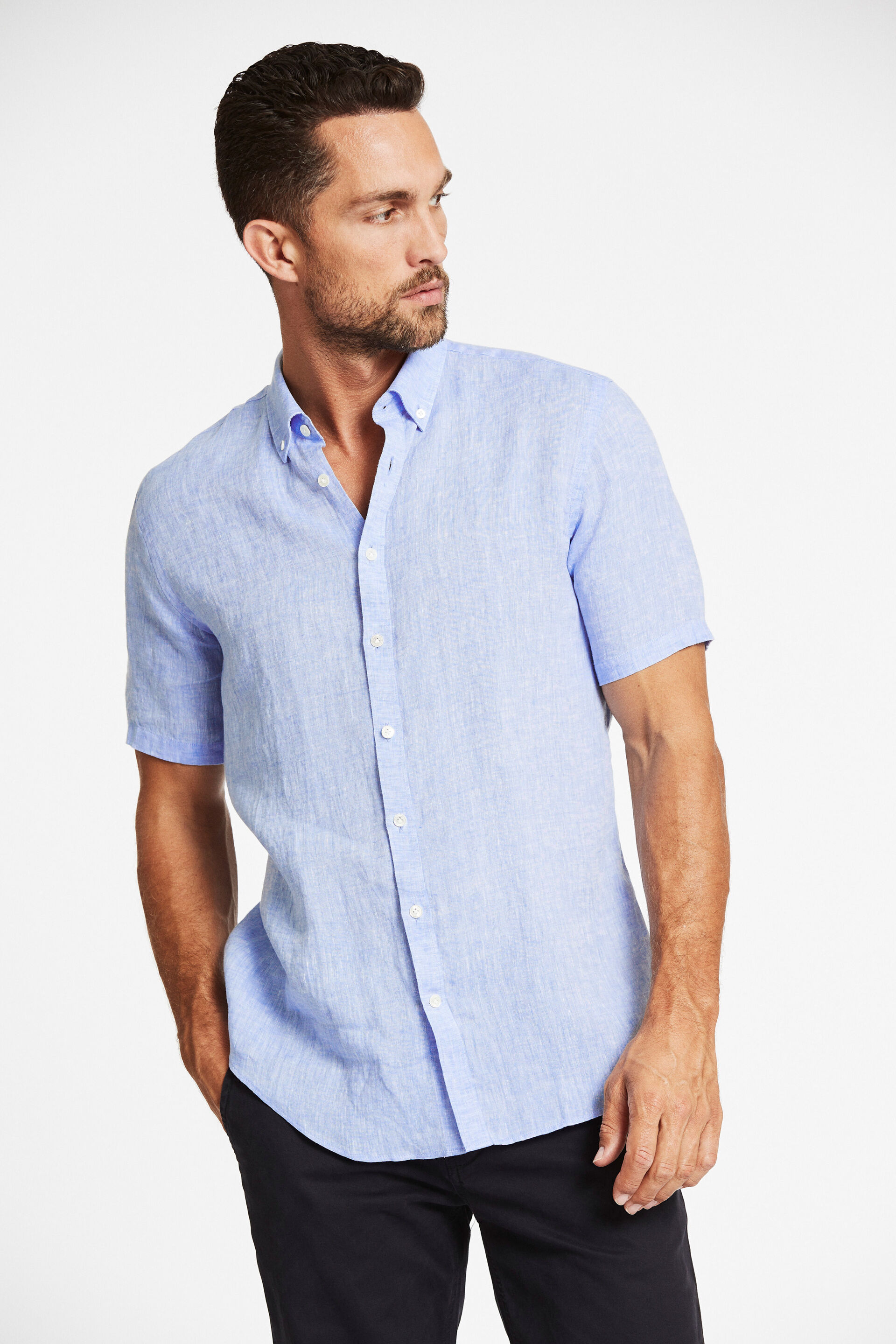 Linen shirt Linen shirt Blue 30-240085