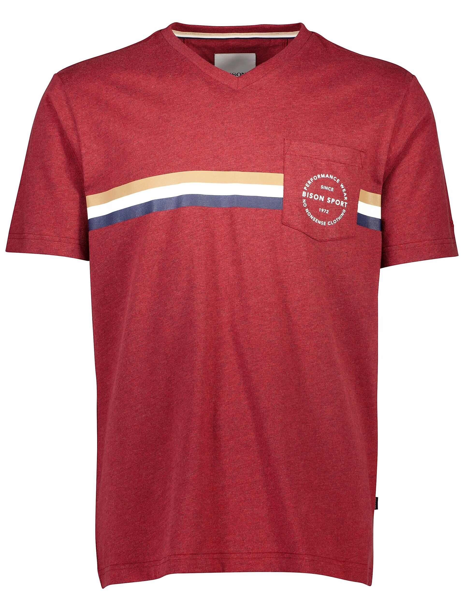 Bison  T-shirt Röd 80-400111PLUS