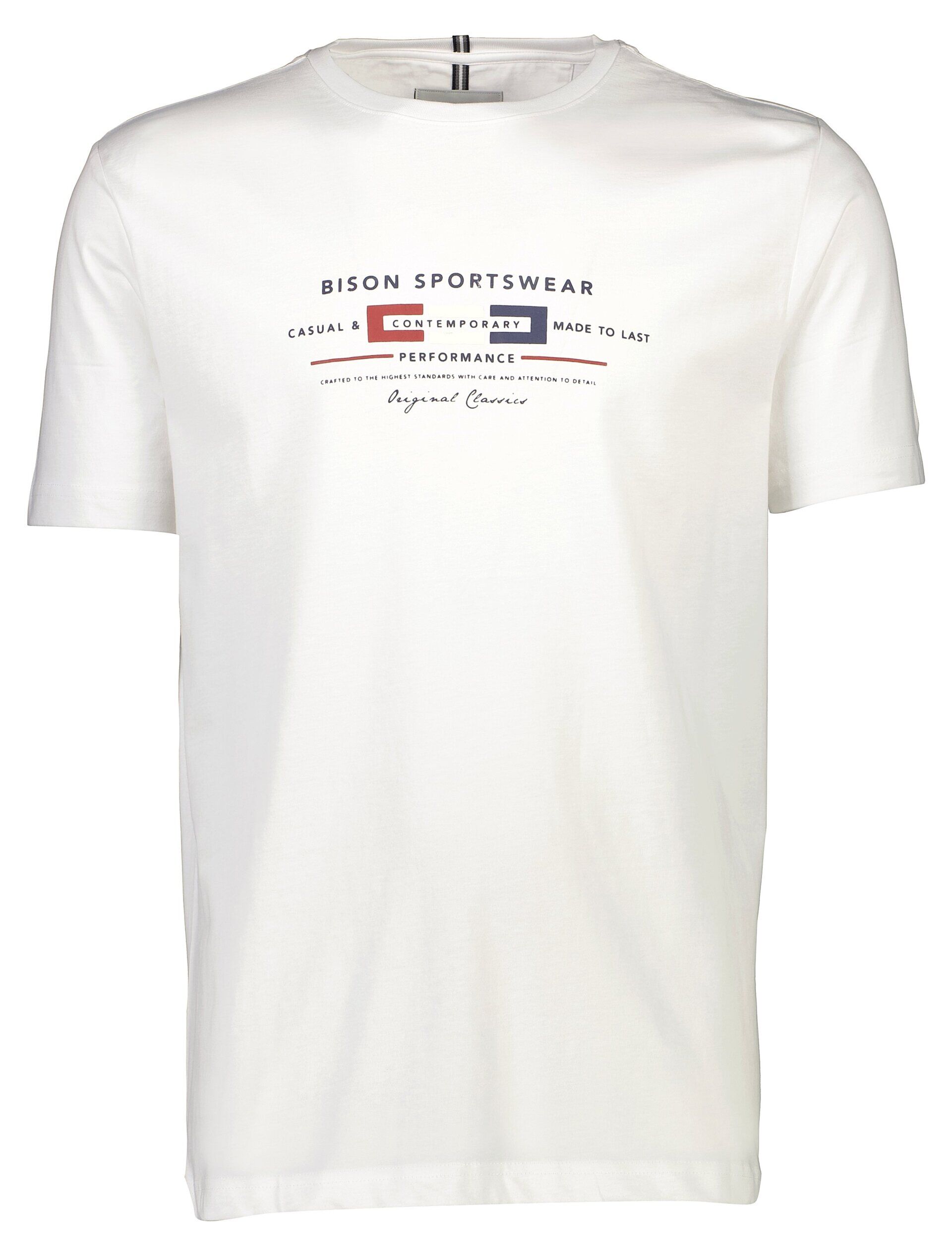 Bison  T-shirt Vit 80-400115PLUS