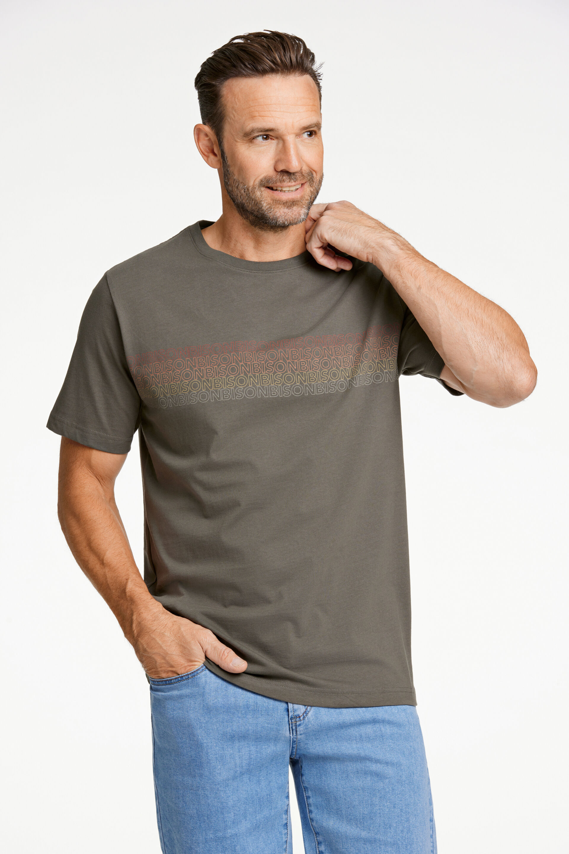 Bison  T-shirt Grön 80-400112