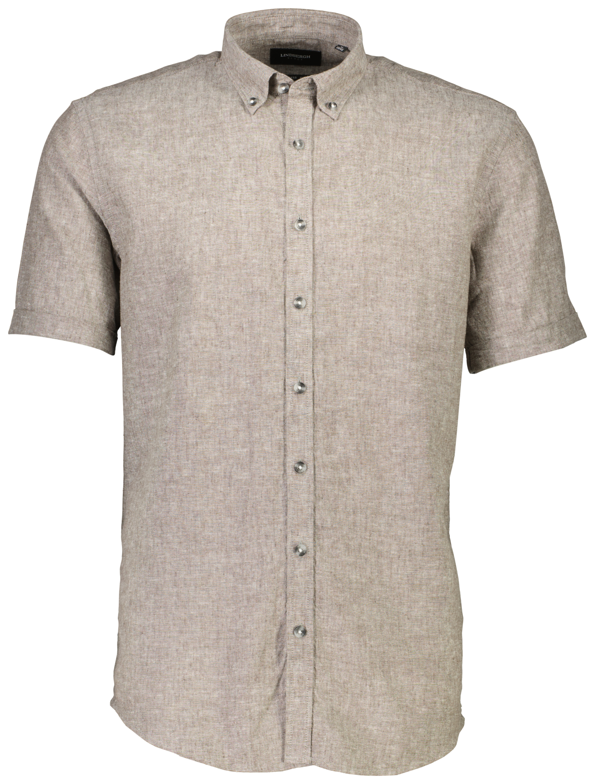 Lindbergh Linen shirt grey / lt stone