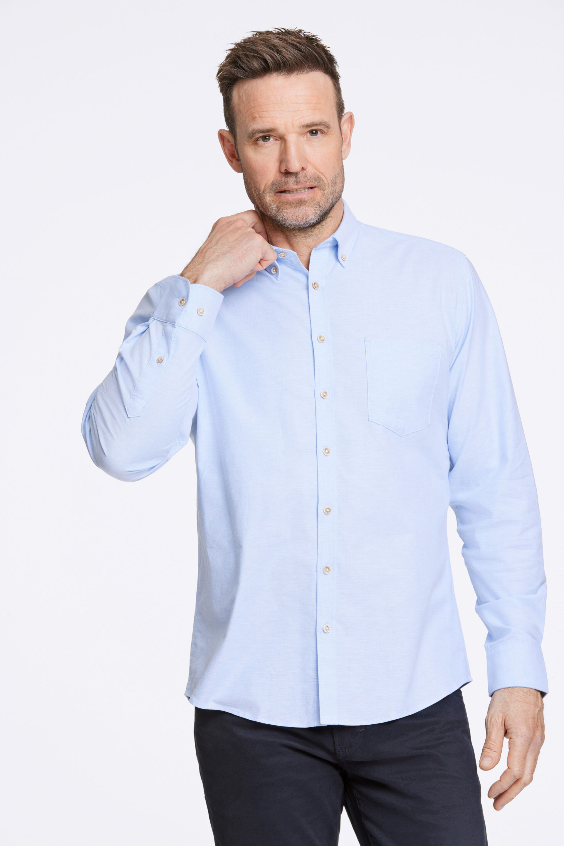 Jack's  Oxfordskjorta Blå 3-210112
