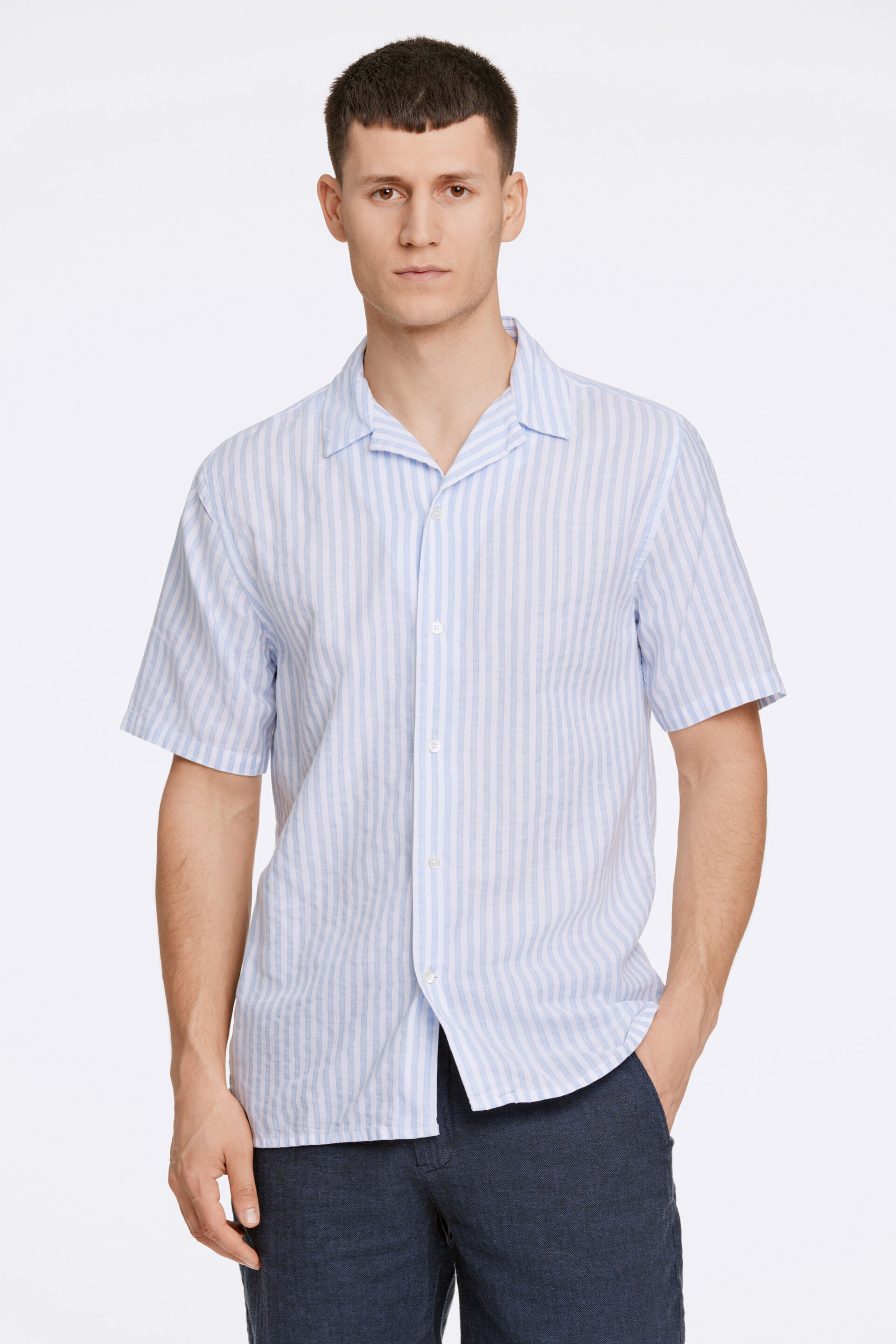 Linen shirt Linen shirt Blue 60-202077