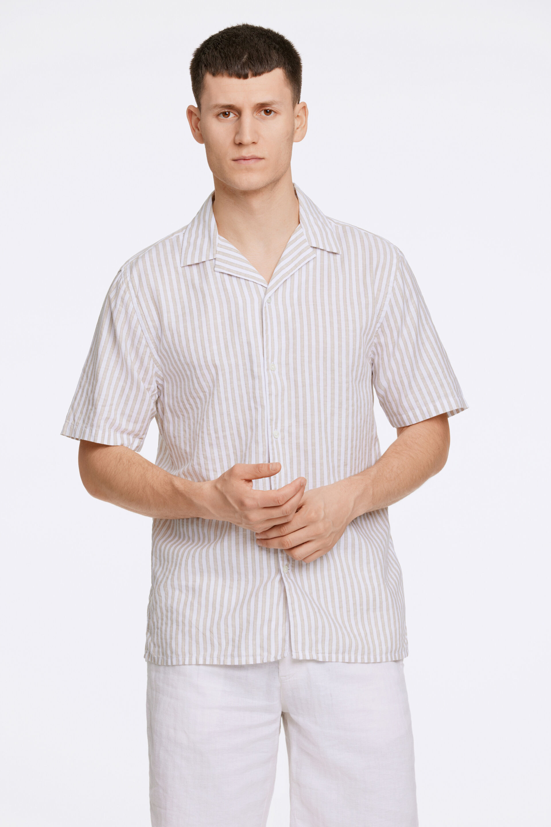 Linen shirt Linen shirt Sand 60-202077