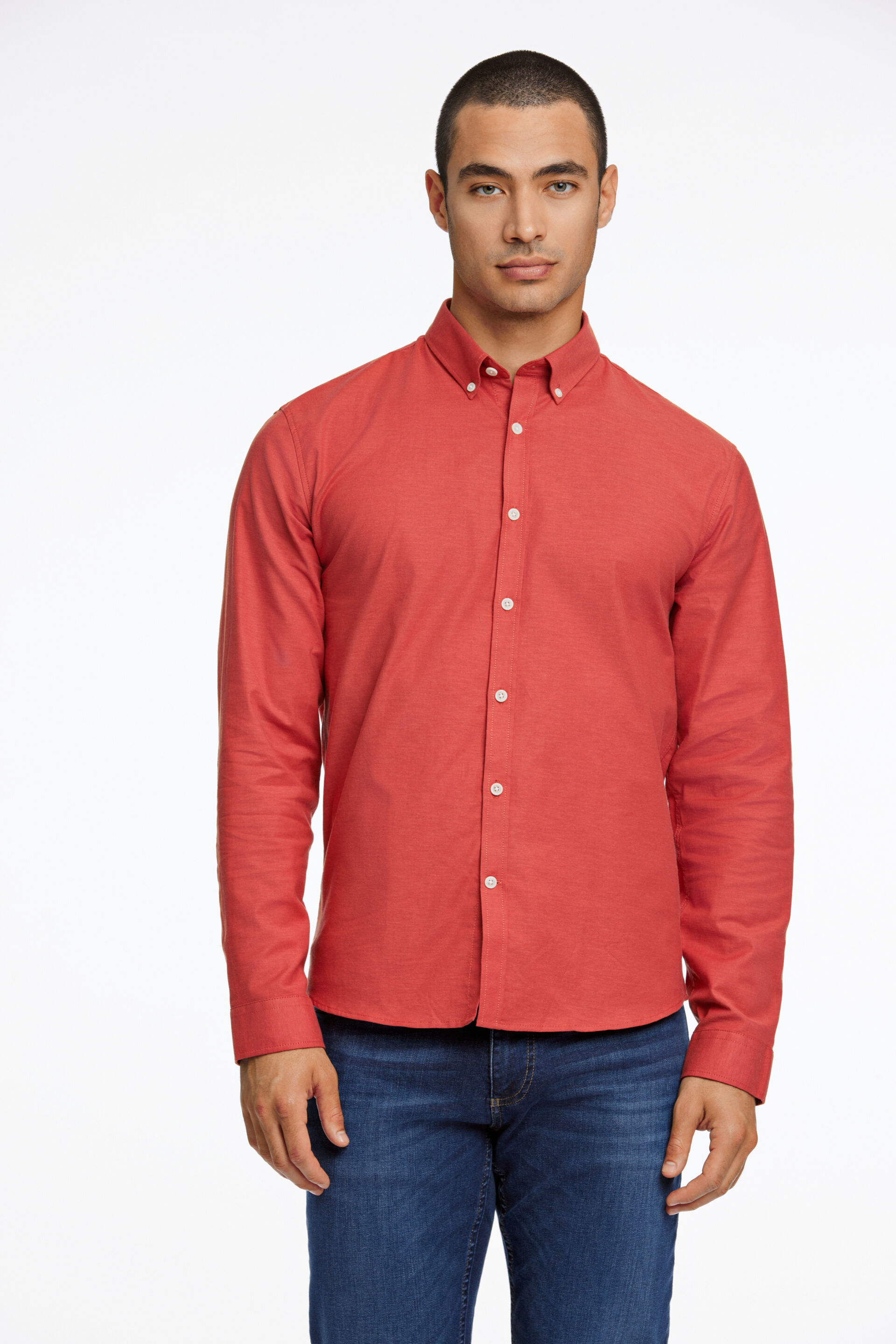 Lindbergh  Oxfordskjorta Röd 30-203174