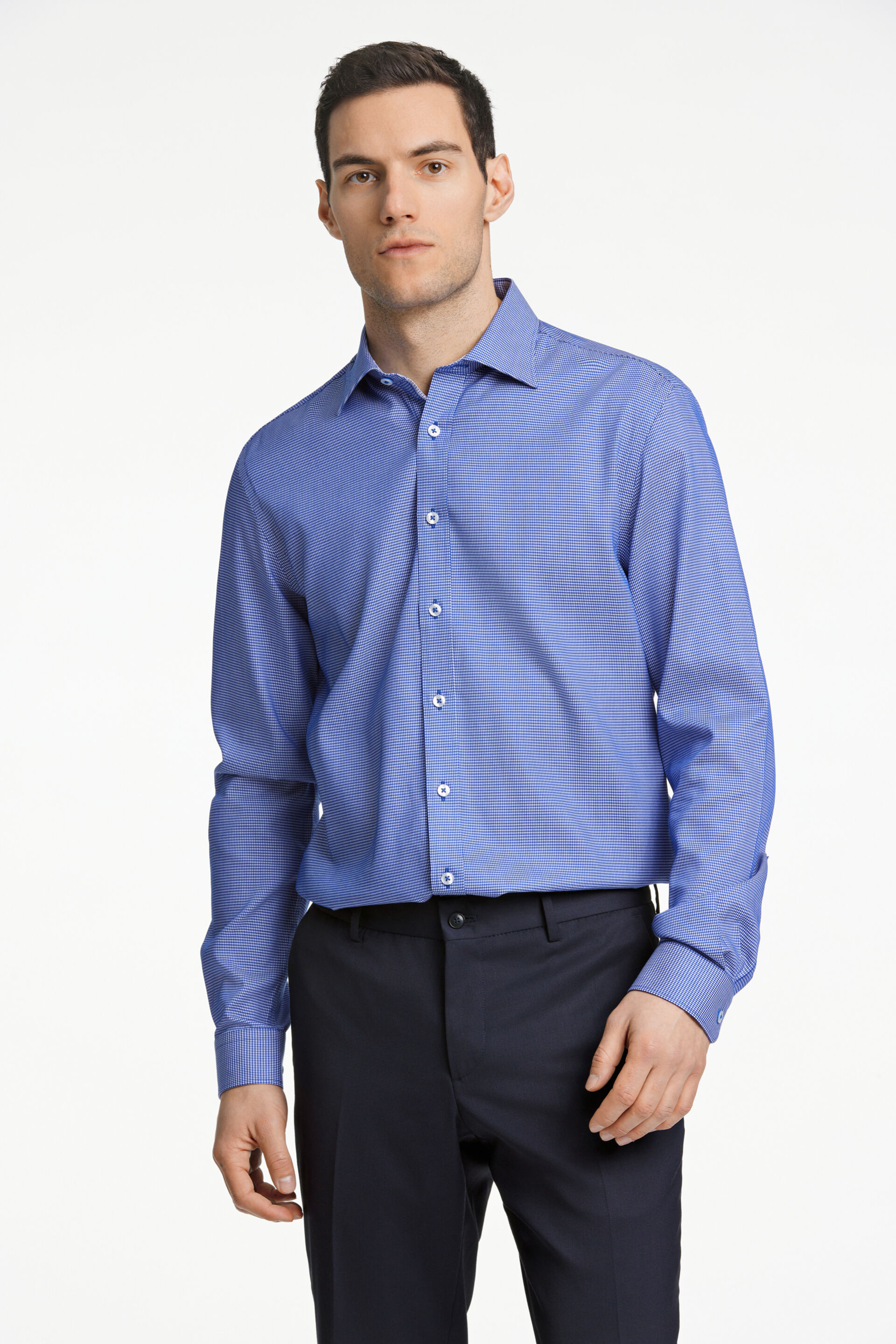 Business casual overhemd Business casual overhemd Blauw 30-242142